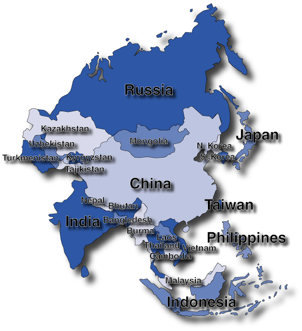 Map of Asia