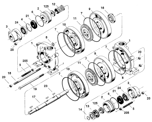 140 • 240 • 180 • 280 Series Regenerative Turbine Pump Parts