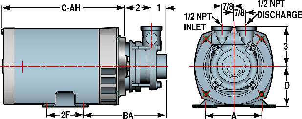 P31 Series with a 48 Frame Single Phase ODP motor

Zoom 







Click here for further motor information

Motor

Ph.

HP

Voltage

Encl

Frame

Suction

Discharge

A

D

2F

BA

C-AH*

DLC-5000-03-ODP

1

1/3

115/208-230

ODP

48

1/2"

1/2"

4.25

3

2.75

6

8.71



P31 Series with a 48 Frame Three Phase TEFC Motor