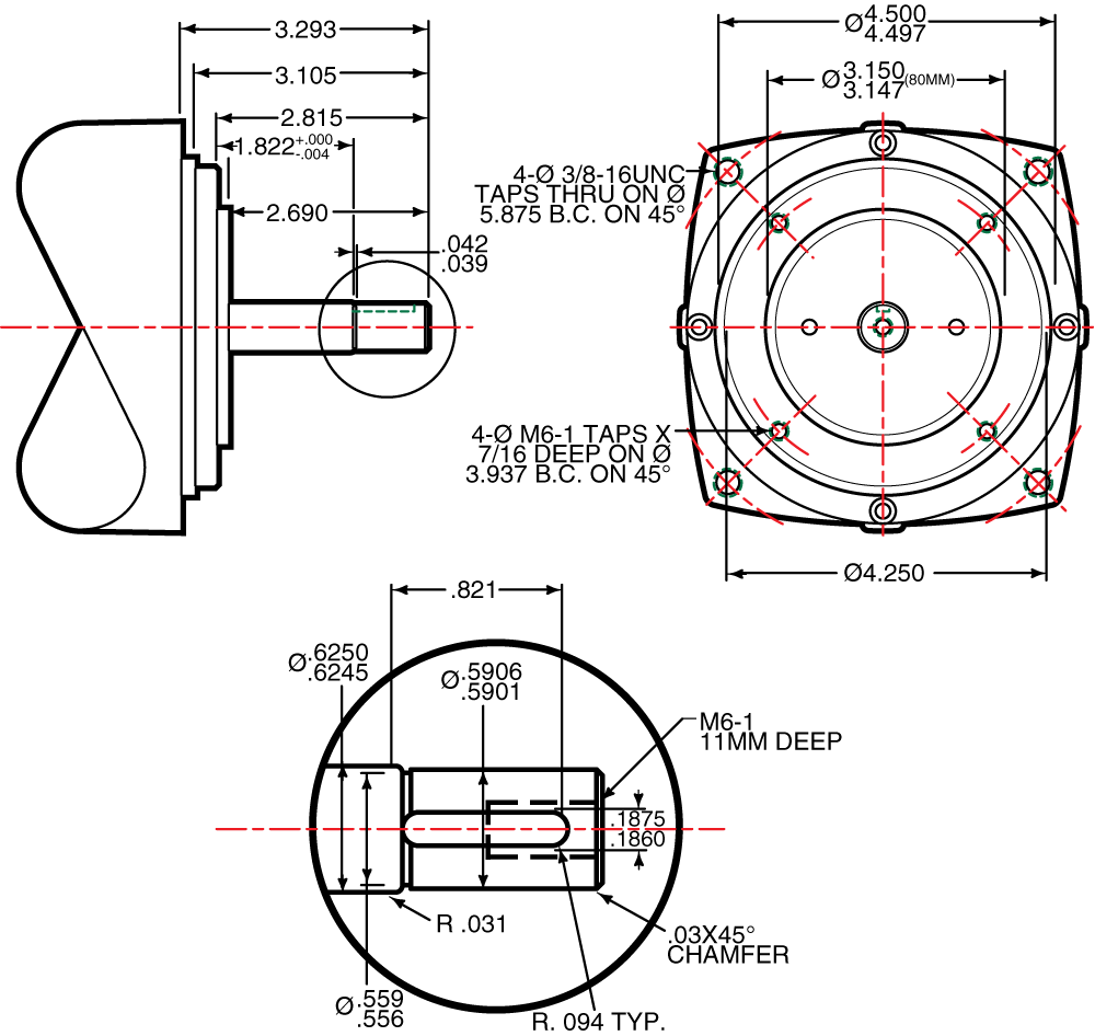 D3 Motor Dimensions